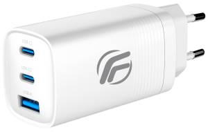 Caricatore Universale GaN Tech 65W 2x USB-C + USB-A Fast Charge Fenner Tech