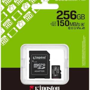 Kingston Micro SD 256GB Cl10 Canvas S.Plus SDCS3/256GB +Ad.SD