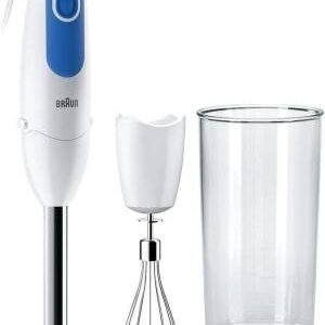Braun Frullatore ad Immersione MQ3005WH 2 Velocit� 700W Bianco/Blu
