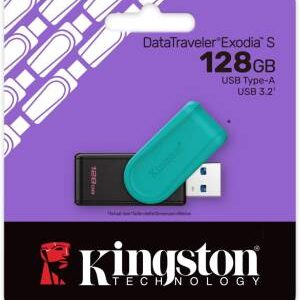Kingston Pendrive USB-A 3.2 128GB DTXS/128GB Nero/Turchese