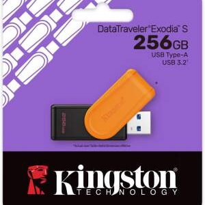 Kingston Pendrive USB-A 3.2 256GB DTXS/256GB Nero/Arancio