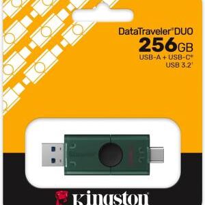 Kingston Pendrive USB-A+USB-C 3.2 256GB DTDEG2/256GB Nero/Verde