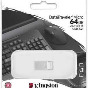 Kingston Pendrive Micro USB-A 3.2 64GB DTMC3G2/64GB Silver Metal