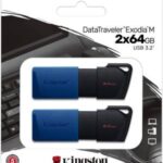 Kingston Pendrive USB-A 3.2 64GB DTXM/64GB-2P Nero/Blu 2 Pz