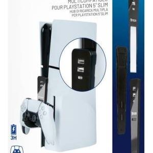 PS5 Nacon Base di Ricarica Dual Sense/Edge + Hub USB