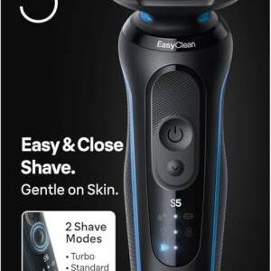 Braun Rasoio Elettrico Serie 5 Wet&Dry 3 Lame 52-B1650S Blu