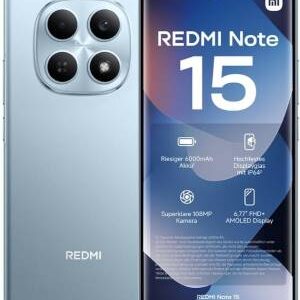 Xiaomi Redmi Note 15 6+128GB 6.77" NFC Glacier Blue DS ITA