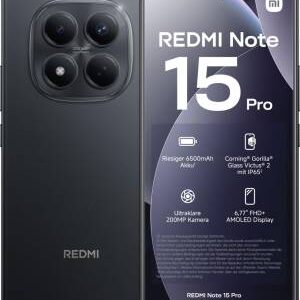 Xiaomi Redmi Note 15 Pro 8+256GB 6.77" Black ITA