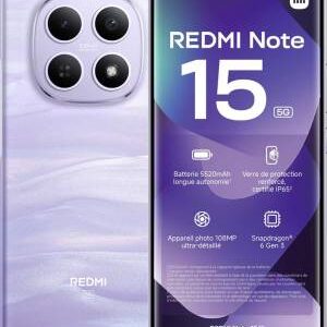 Xiaomi Redmi Note 15 6+128GB 6.77" 5G Mist Purple ITA