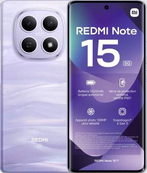 Xiaomi Redmi Note 15 8+512GB 6.77" 5G Mist Purple ITA