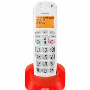 Telefono Cordless Brondi Bravo Bright Rosso